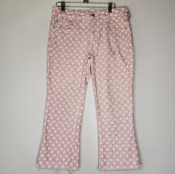 Anthropologie Pilcro Polka Dot Raw Hem Jeans 29P - Picture 3 of 6
